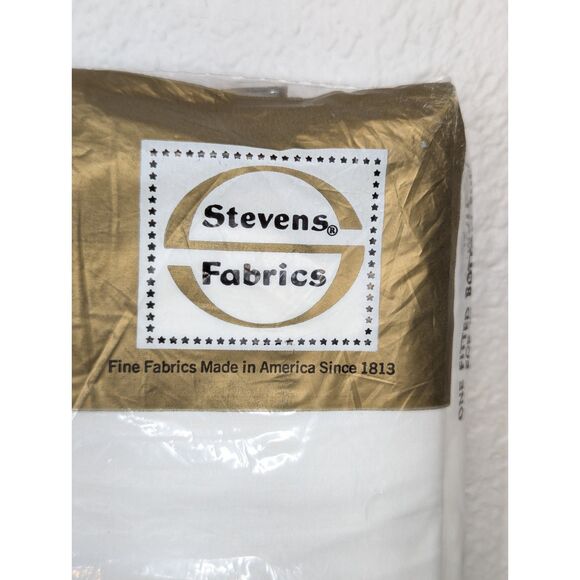 NOS Vintage Stevens Utica Fitted Sheet White 54 x 76 Fine Combed Percale Cotton - Picture 6 of 6